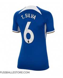Günstige Chelsea Thiago Silva #6 Heimtrikot Damen 2023-24 Kurzarm